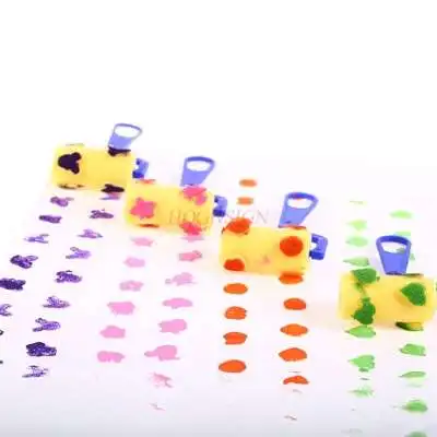 

Материал для рисования, губчатая кисть, детский валик для граффити валик для запечатывания, обучающий инструмент для ранней покраски