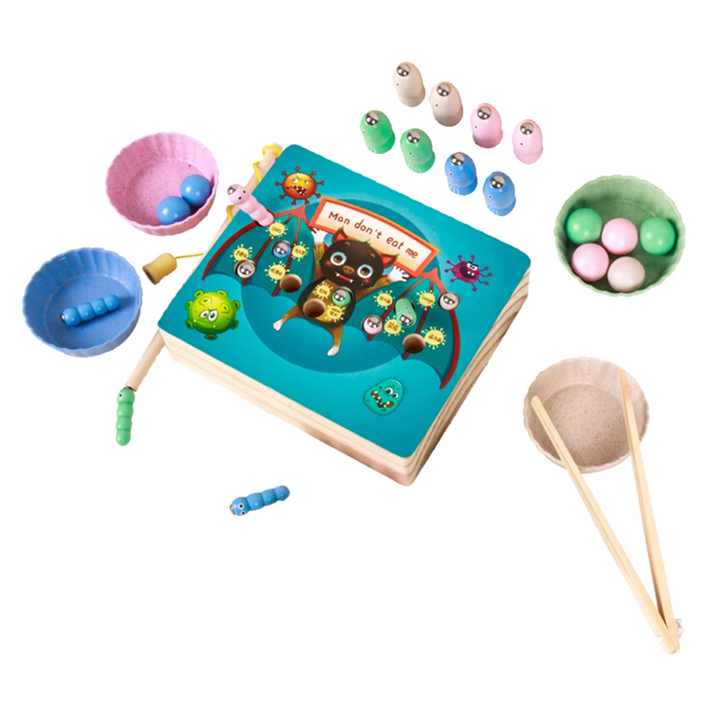 Монтессори Деревянные развивающие игрушки руки тренировка мозга Клип