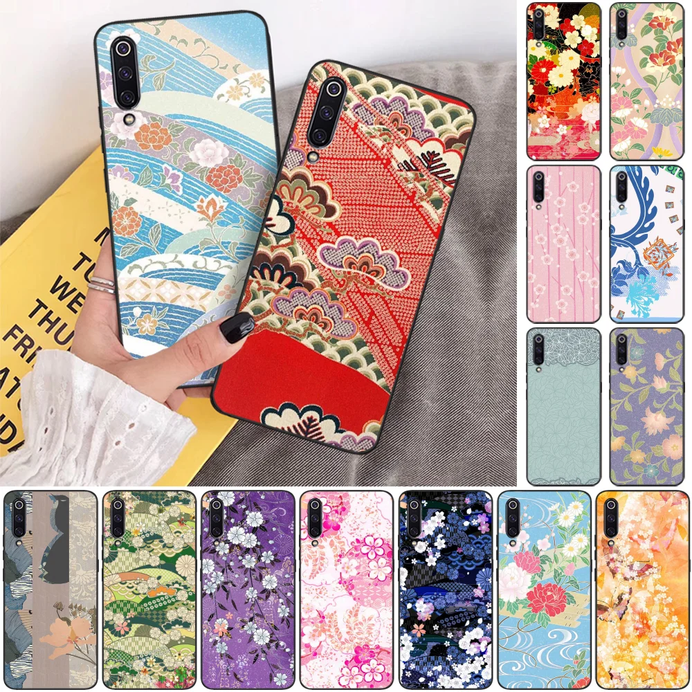 Черный мягкий чехол BaweiTE с цветочным узором для телефона Xiaomi 8 9 se 5X Redmi 6pro 6A 4X 7 5plus