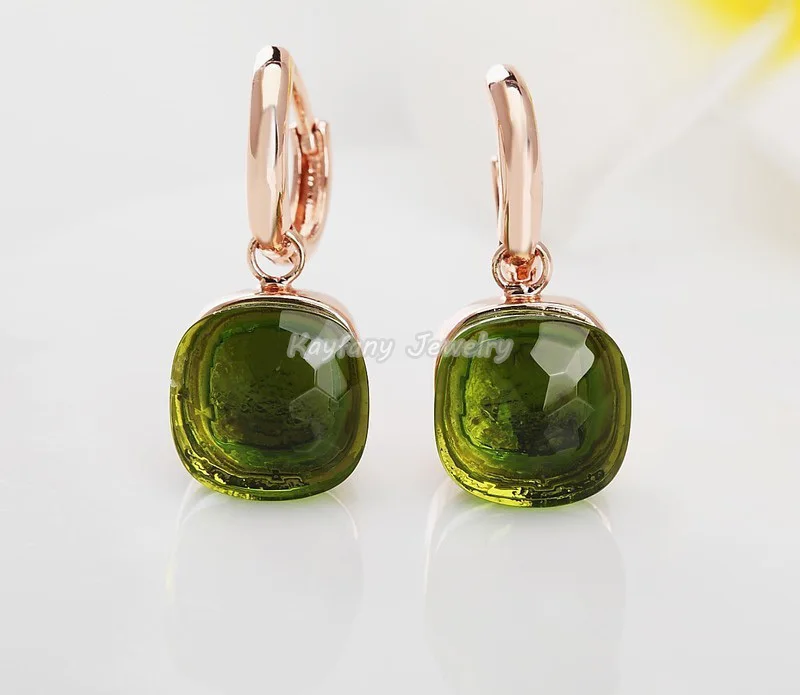 hot brand classic water droplets candies style earrings 22 kinds of color crystal drop earring for women fashion jewelry gift free global shipping