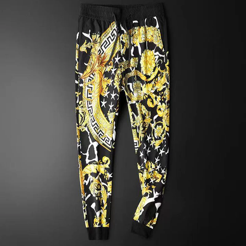 

European and American men's casual sportswear 2020 spring and autumn new comfortable sportswear slim two-piece suit