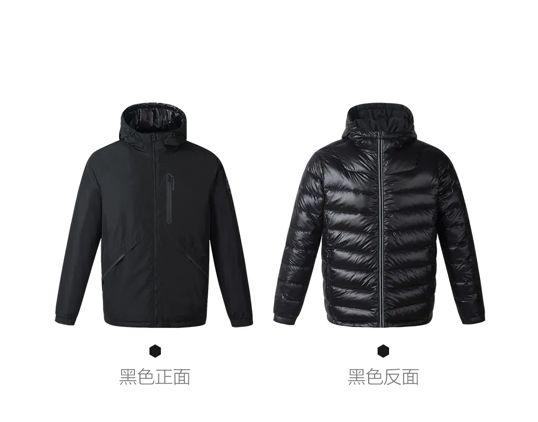 Xiaomi ULEEMARK Smart Fever куртка с хлопковой подкладкой, двухсторонняя одежда 3,0 Для мужчин, пуховик на утином пуху интеллигентая(ый) Контроль температуры 3 уровня регулировки скорости