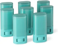 8 pcs empty plastic deodorant container 20ml 0 7oz twist up deodorant tubes holder for diy lipstick balm lotion bar chapstick