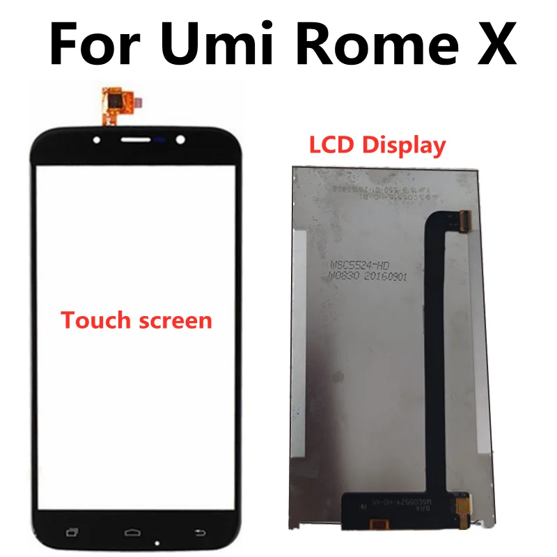 Передняя Сенсорная панель 5 дюйма для Umi Rome X сенсорный экран дигитайзер ЖК