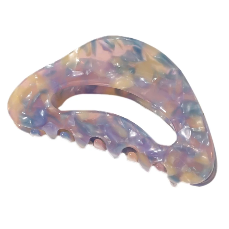 Заколка-краб для волос женщин и девочек из ацетата целлюлозы неправильной