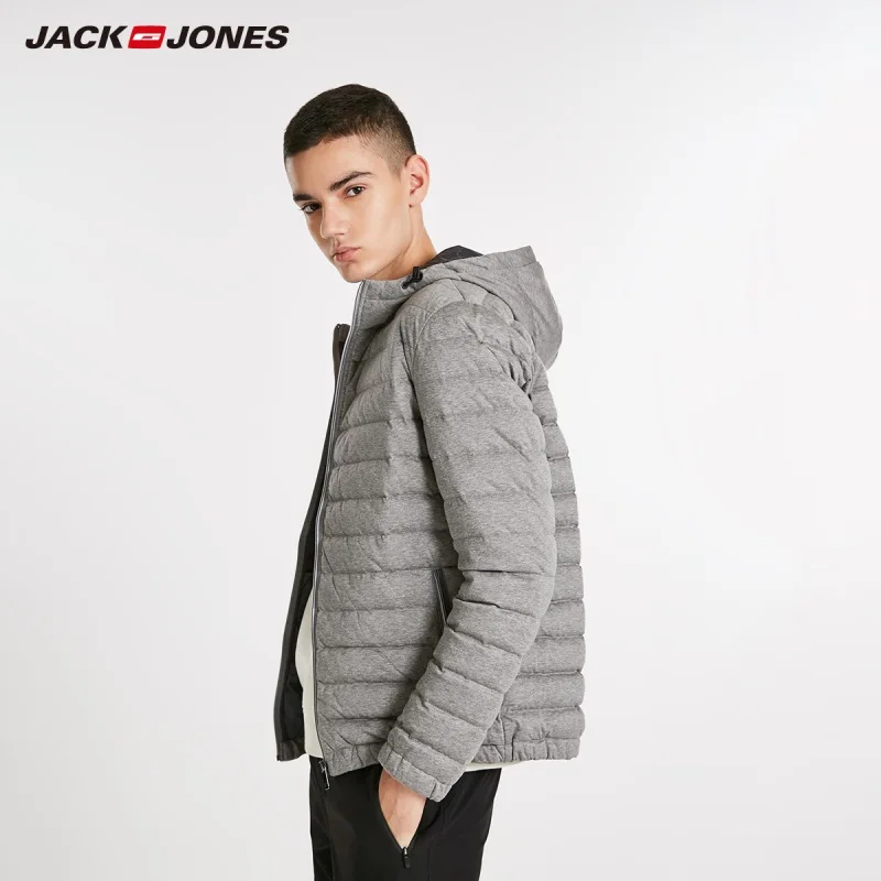 JackJones мужской короткий пуховик с капюшоном парка пальто верхняя одежда мужская