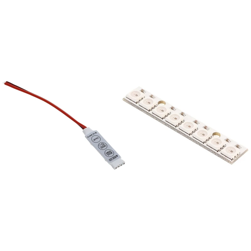 Контроллер светодиодных лент RGB 5050/3528 1 шт 12 В диммер и 8 WS2812B 5050 для вождения |