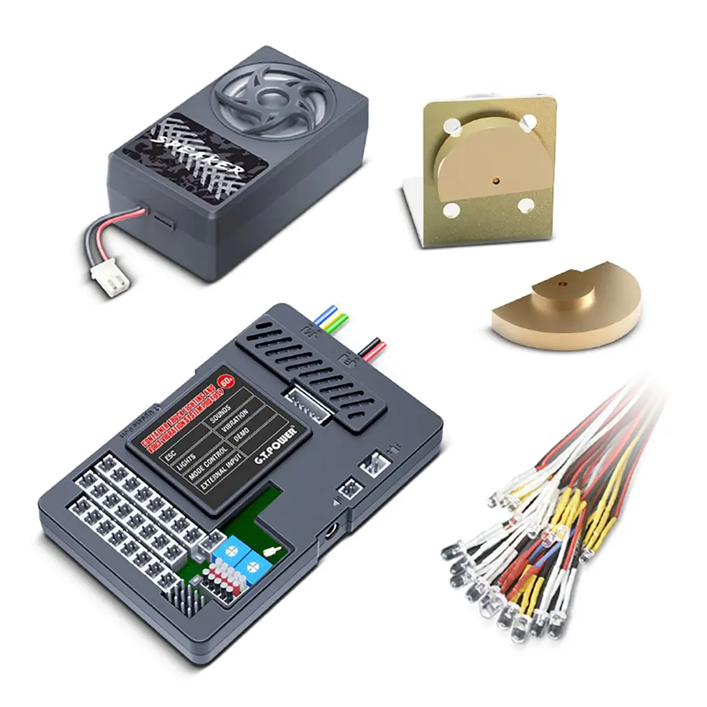 

Автомобильная звуковая светильник система GT Power, профессиональный контейнер для грузовика, звуковая светильник вибрация, система дистанци...