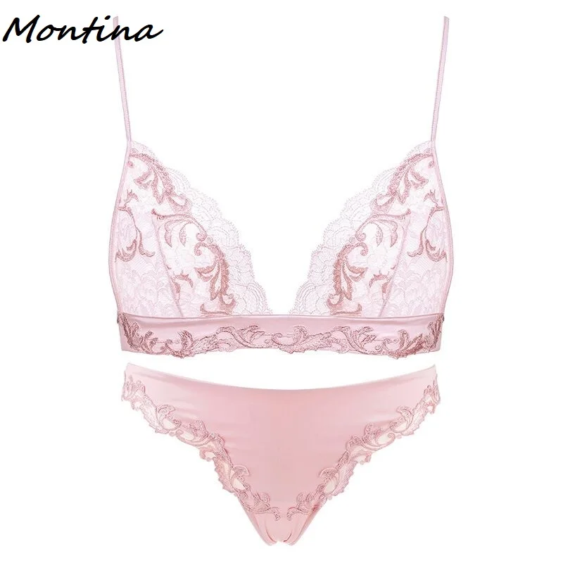 bra set Дамский французский стиль, без косточек, тонкий прозрачный сексуальный бюстгальтер Modis, женское белье, кружевной бюстгальтер без косточек, Seksi Lenceria Freedom, прозрачные бюстгальтеры для женщин - Цвет: bra set