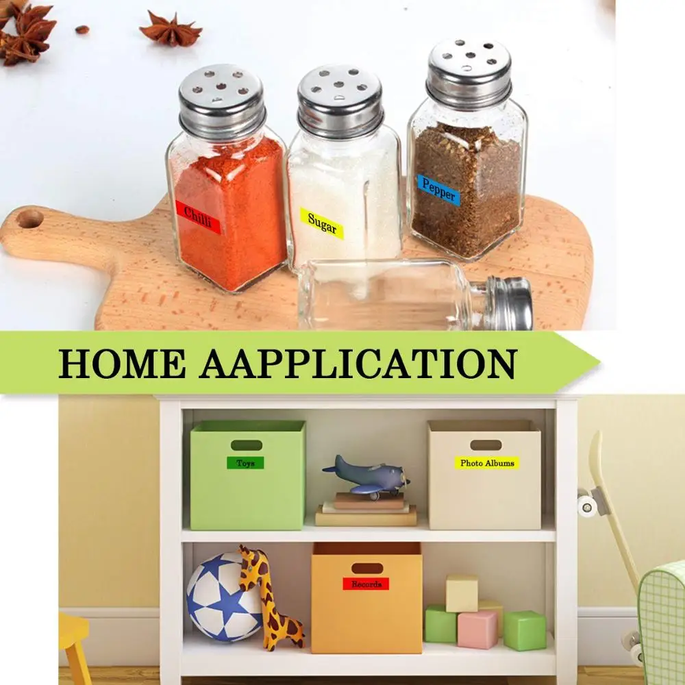 Fimax 6 шт. Комплект SS12KW SS9KW совместим для принтеров Epson/King Jim этикетки ST12KW SS12BW SS12YW 12мм*8м Ленты LW800.