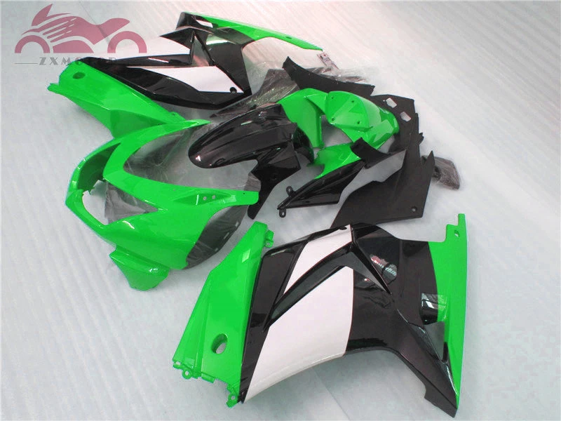 ABS впрыски обтекатели комплект для KAWASAKI 2008- Ninja250 ZX 250R двигатель дорога гоночная обтекаемая форма наборы EX250 08 09-14 зеленый кузов