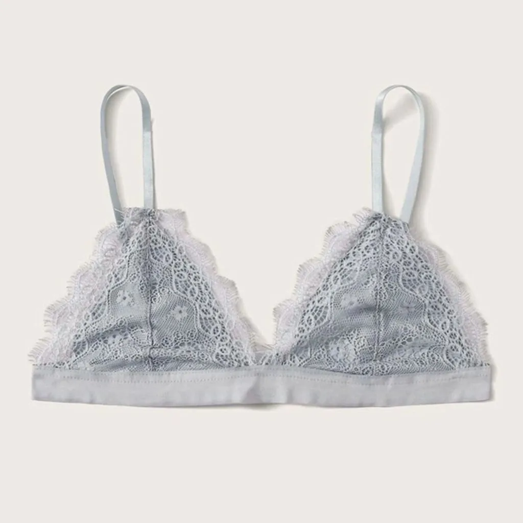 

Sexy bras bralette Women Lace Plus Size Vest Wireless Bra Lingerie V-Neck Sexy Underwear Camisole