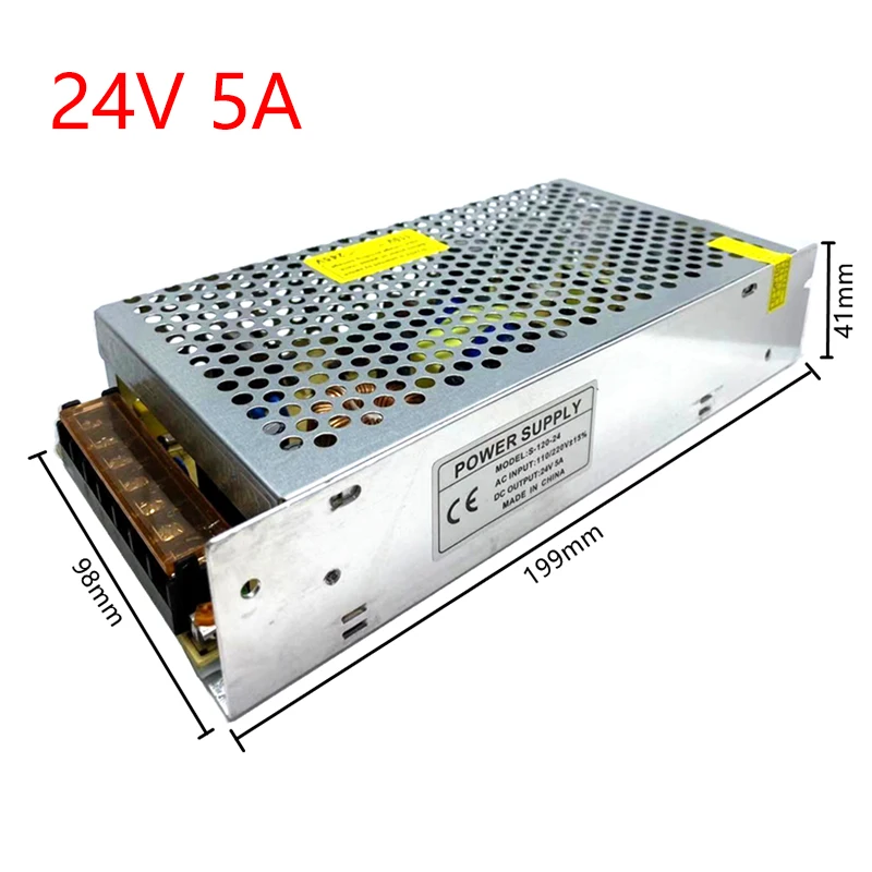 24V DC Питание 1A 2A 3A 4A 5A 6A 7A 8A 10A 12A 15A 16A 20A 25A 30A трансформатор переменного тока 220 В/24 в