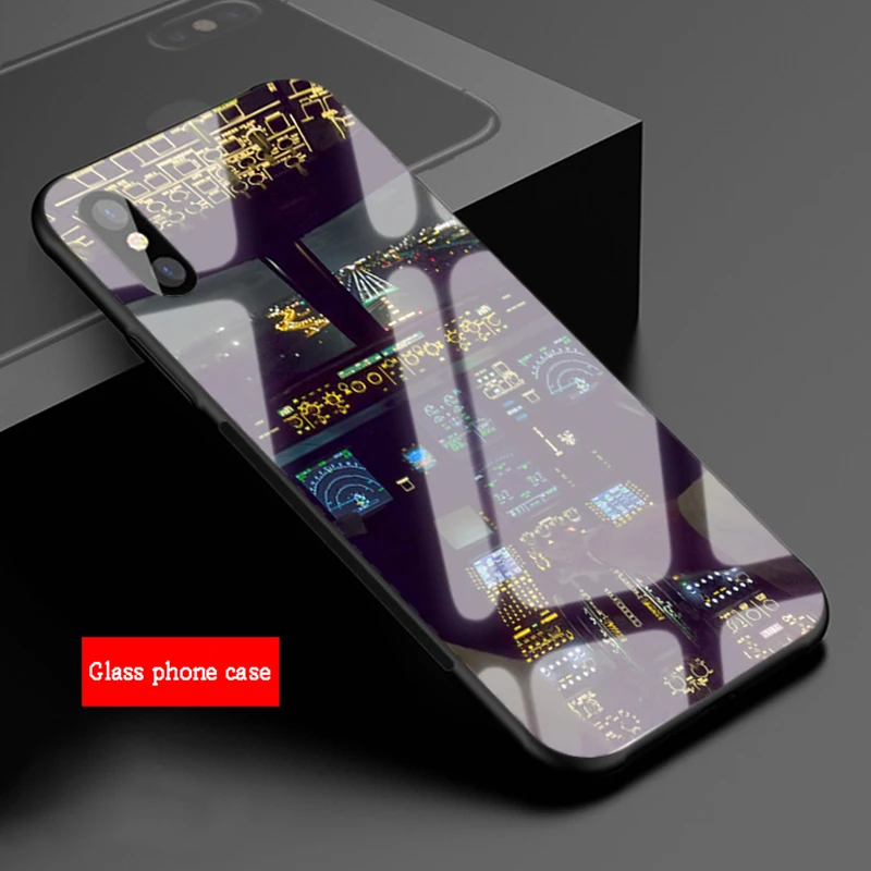 Чехол из закаленного стекла для iphone 12 11 Pro Max 5 6 7 8 X XS XR XSMax | Мобильные телефоны и