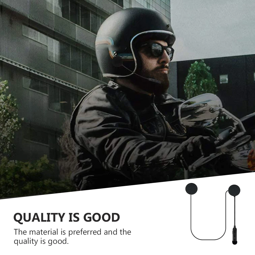

Durable Motorcycle Headphones Outdoor Helmet Earphone Helmet Headset (Black)