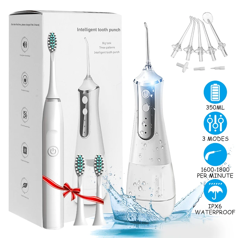 350 мл резервуар для воды Ирригатор полости рта USB Перезаряжаемые водяной Флоссер