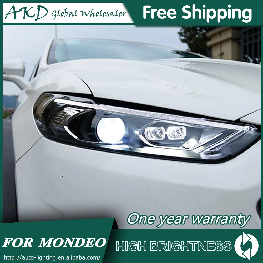 Светодиодные фары для автомобиля Ford Fusion Mondeo 2013 2017 DRL Габаритные огни налобный