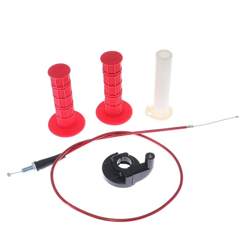 

Motorcycle Grips With 1/4 Quick Turn Throttle Settle 1200MM Throttle Cable for PRO TAPER Handlebar Dirt Pit Bike Motocross Parts