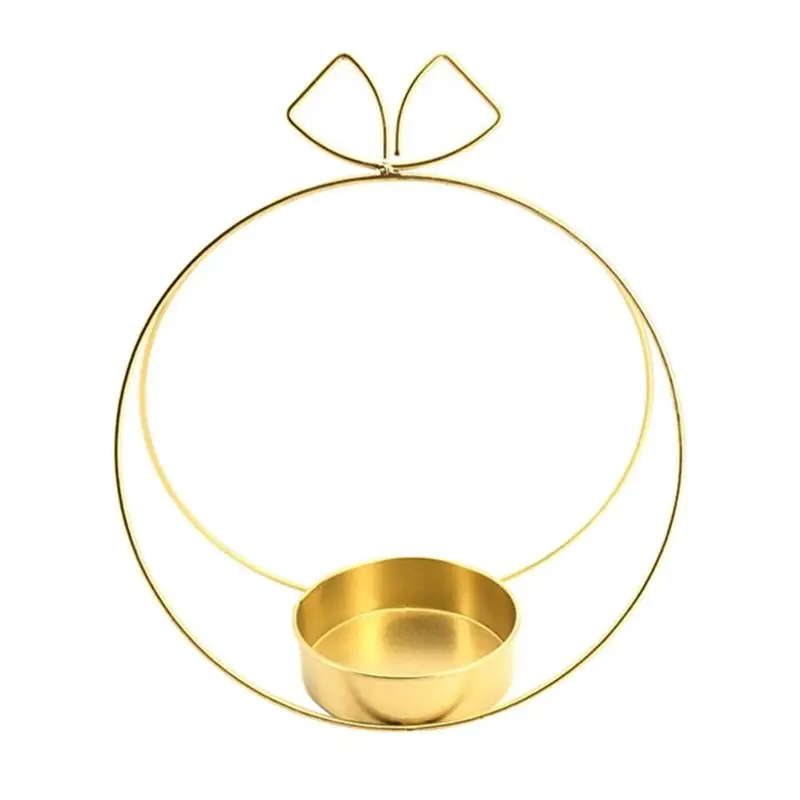 Cesta de flores de moda redonda port&aacute;til de hierro Simple para decoraci&oacute;n, regalos para el hogar, fiesta, 1 ud.-0