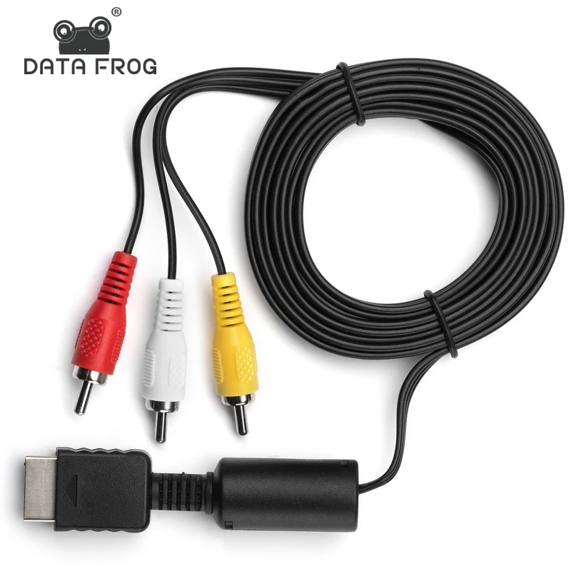 Кабель преобразования аудио-видео Data Frog 1 8 м в RCA для геймпада SONY PS2 PS3 PlayStation кабель