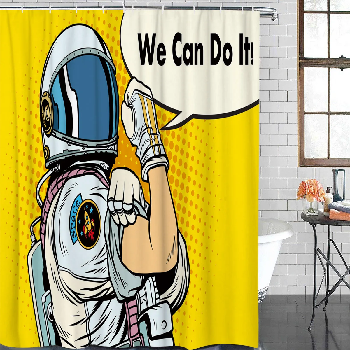 Униформа космонавта желтый художественный Ретро стиль водонепроницаемый