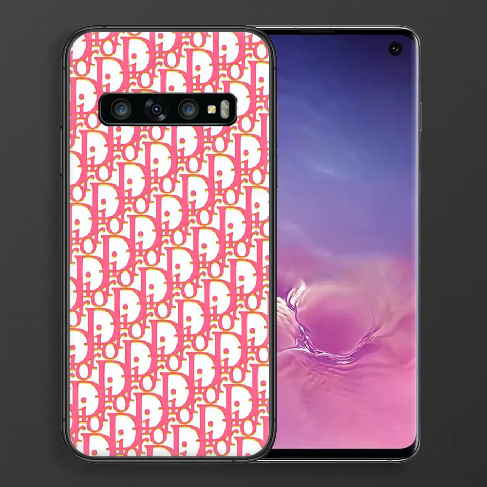 

Luxury Brand French Phone Case For Samsung Galaxy Note S 8 9 10 20 Plus E Lite Uitra black Waterproof Luxury Back Silicone Etui
