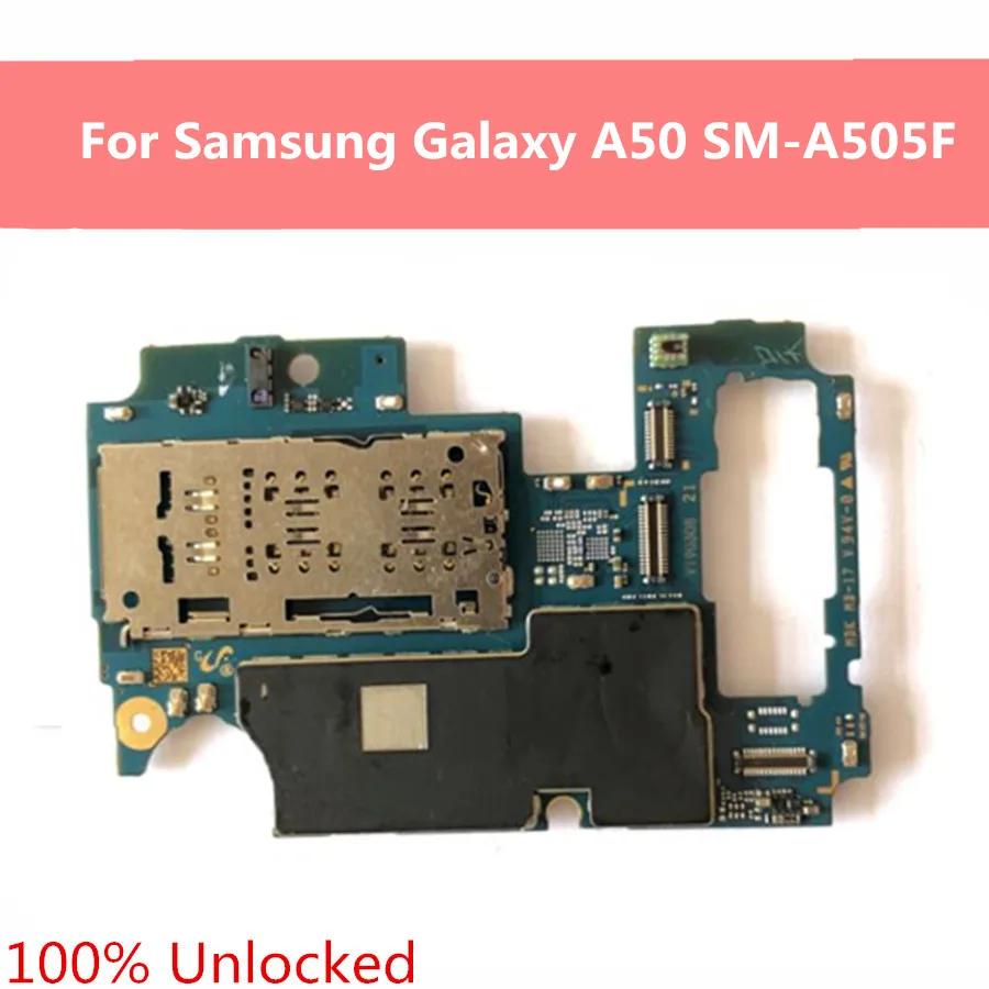 Бесплатная доставка для Samsung Galaxy A50 SM A505F материнская плата оригинальная