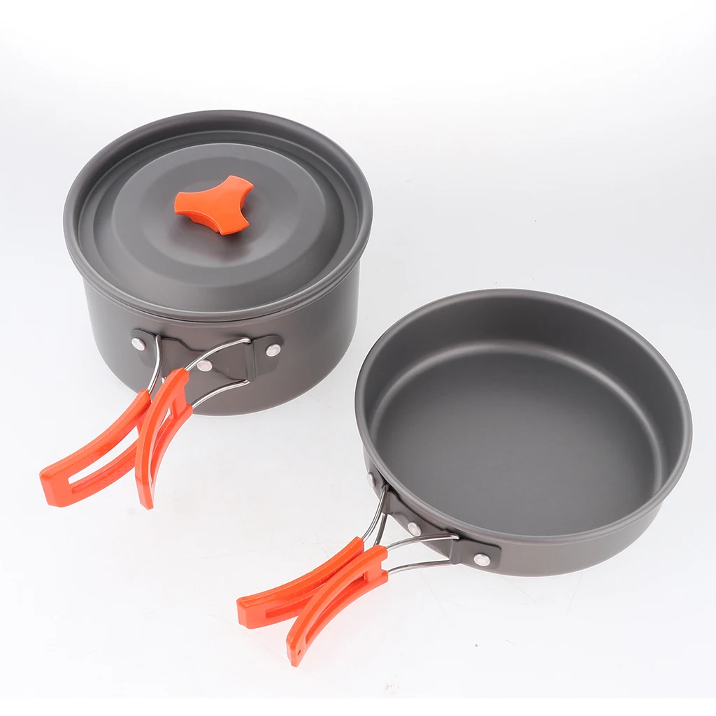 Многофункциональная алюминиевая посуда набор столовых приборов для кемпинга