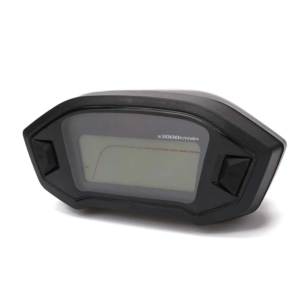 

Universal Tachometer ATV Motorcycle LCD Digital Speedometer Odometer KMH Gauge Backlight 13000rpm Odometer for2,4 Cylinders