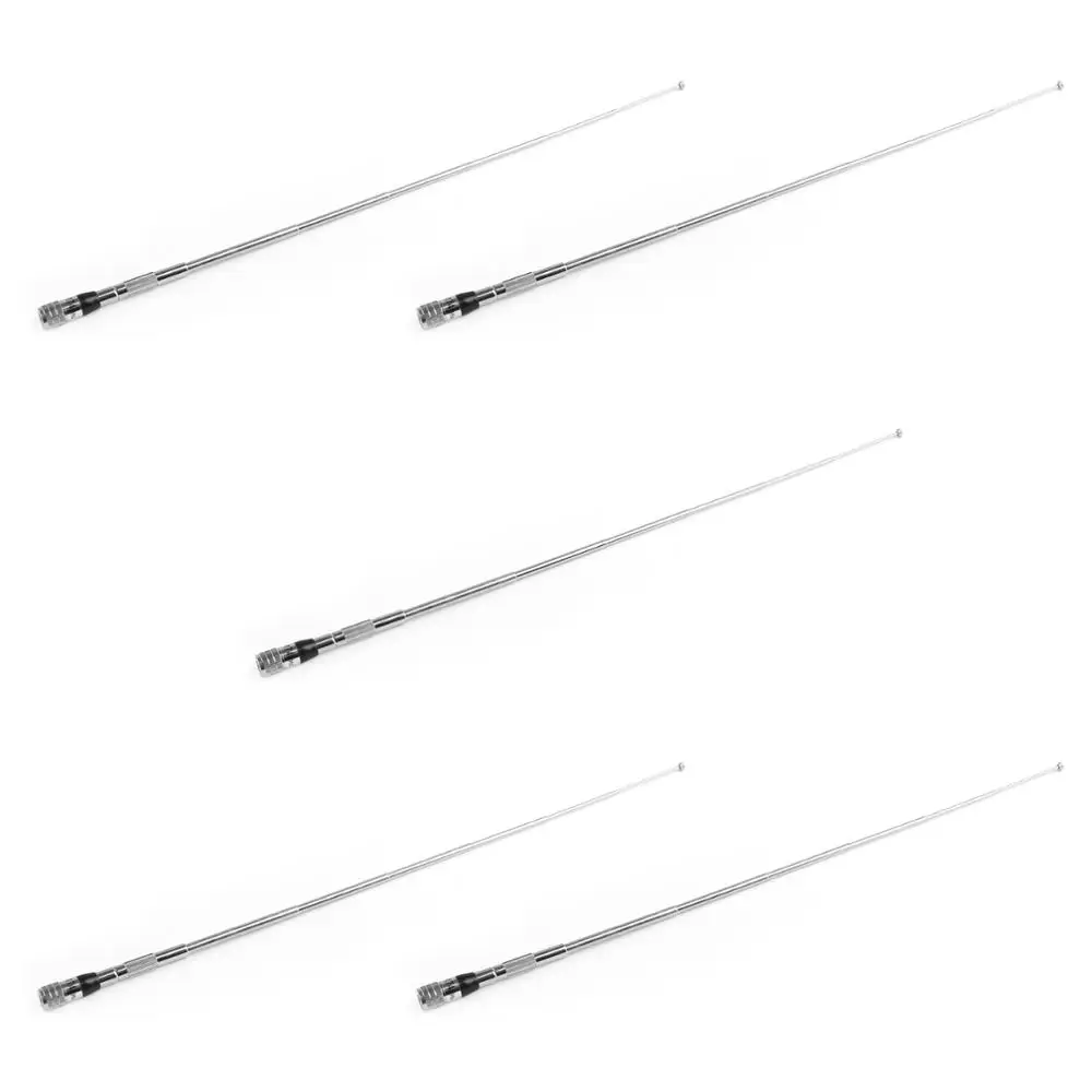 

Artudatech 5 шт. VHF 136-174MHz SMA-Male Выдвижная металлическая Гибкая радиоантенна для HYT 165 мм