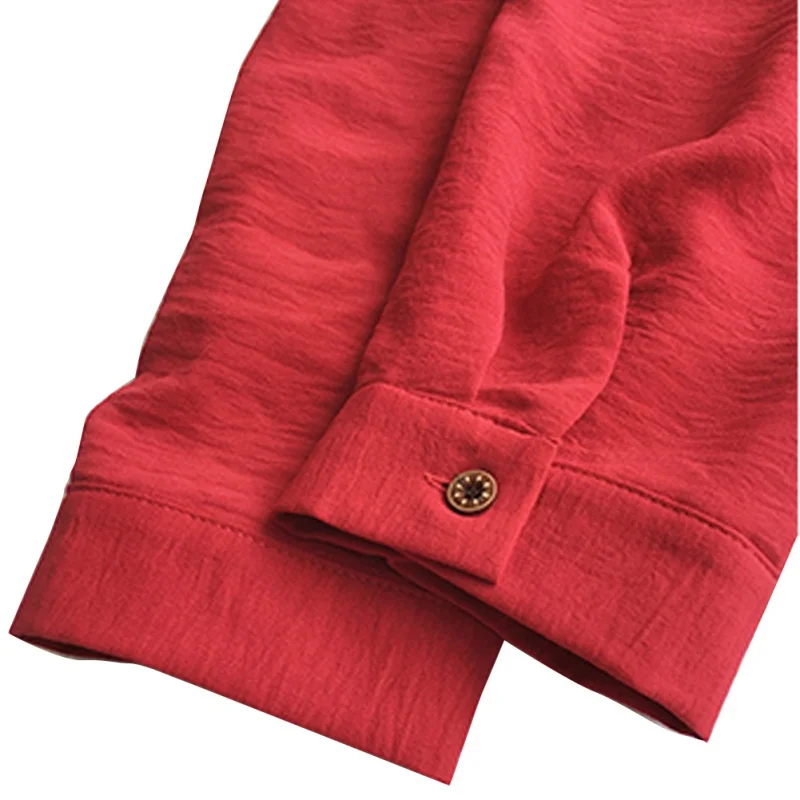 

Sping Autumn Loose V Neck Tops Women Long Sleeve Chiffon Shirt Batwing Sleeve Blouse