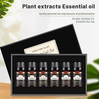 6pcs aromatherapy essential oil set natural plant tea tree lavender mint lemon orange essential oil for diffuser soap candle