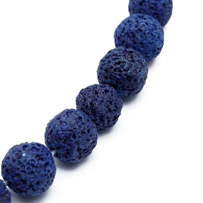 Красочный камень из вулканической лавы круглые бусины натурального камня рок