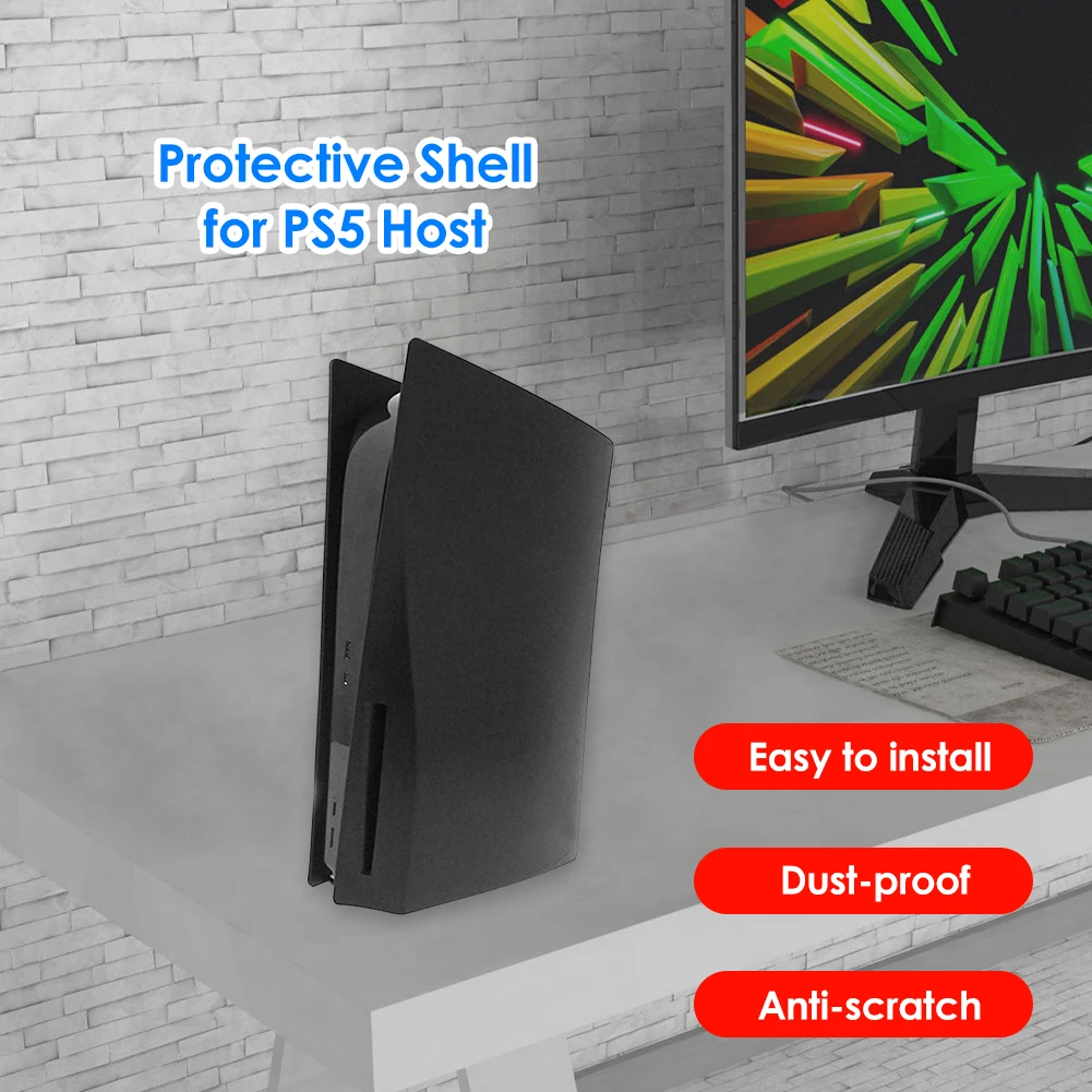 ps5 host faceplates silicone case cover shell protective case for ps5 disc versions gaming accessories ps4 gamer kits hot sale free global shipping
