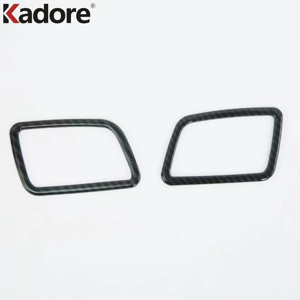 Для Honda CRV CR V 2017 2018 2019 ABS Carbon Fiber Air Conditonnal Vent Cover Trim AC Выходная Панель рамка