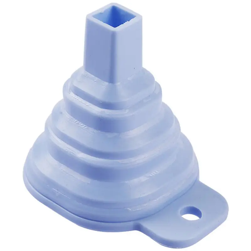 Силиконовая портативная складная телескопическая мини воронка для домашней