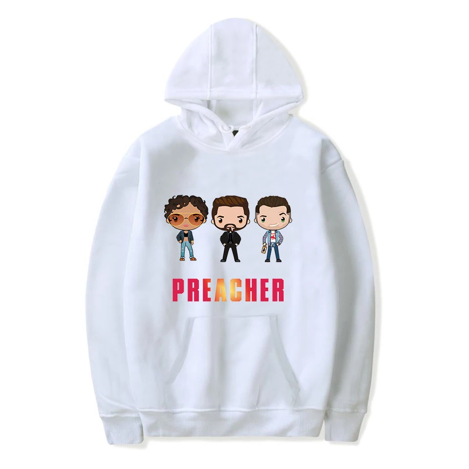 

New Preacher Hoodies Fashion Popular Basic Hoodie Men Women Hoodies Cartoon Print Hoodies Harajuku Streetwear Hip Hop Sweatshirt