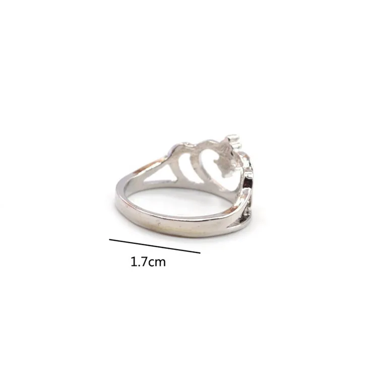 

LIWO Sailor Moon Magical Anime Ring European American vintage Thai silver moonstone National wind Zircon jewelry sapphire ring