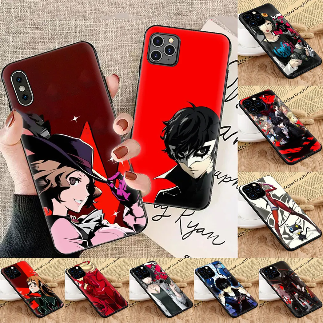 Персона 5 Джокер Мягкий силиконовый чехол для телефона iPhone 6 7 8 11 5S 6s Plus X XS XR Max Pro |