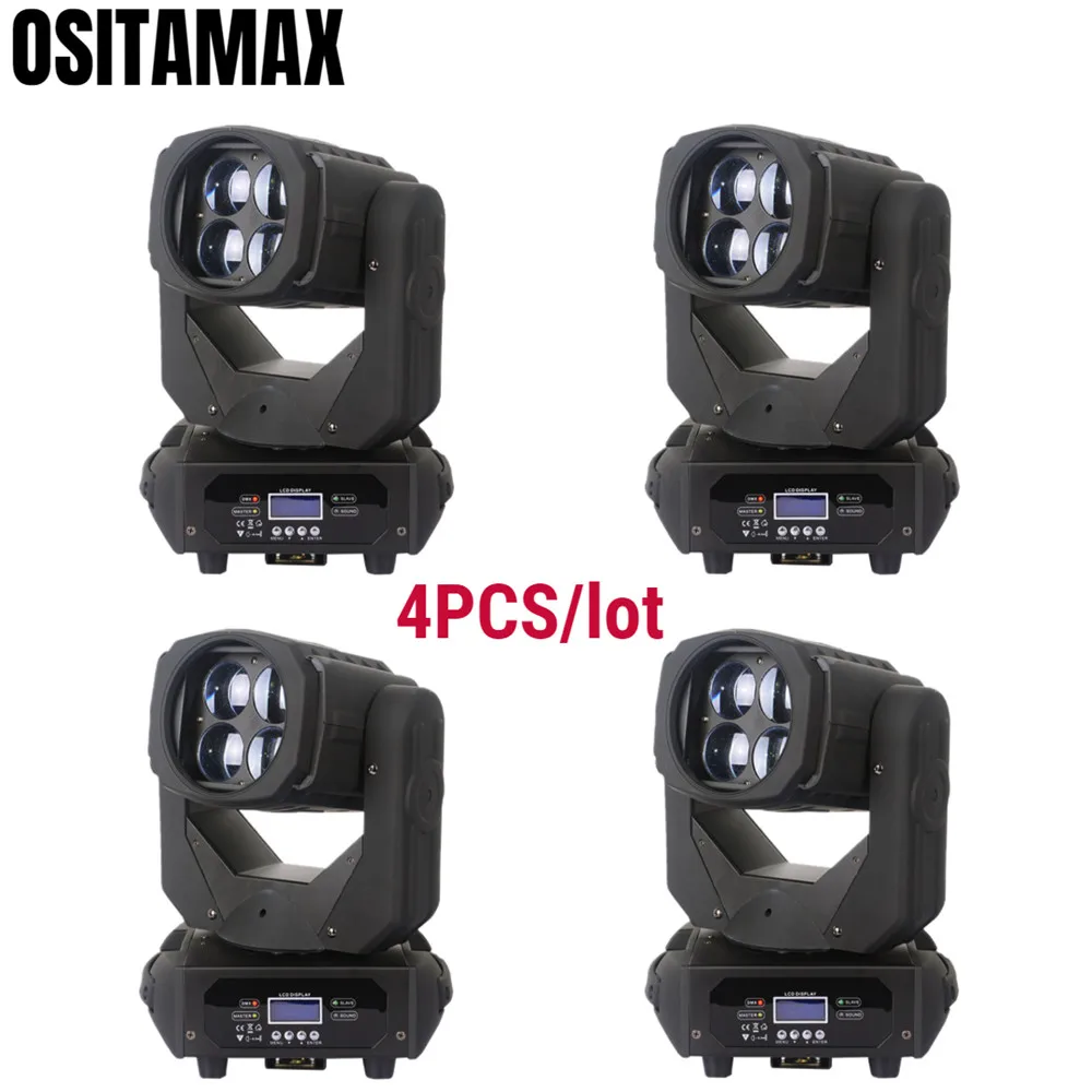 4 шт. светодиодные мини светильники 4x25 Вт с ЖК дисплеем|Эффект освещения сцены| |