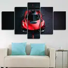 Декор для дома без рамки, картины Koenigsegg Jesko, спортивный автомобиль, постер, холст, печать, Настенный декор, 5 шт., HD печать, картины, 5 панелей