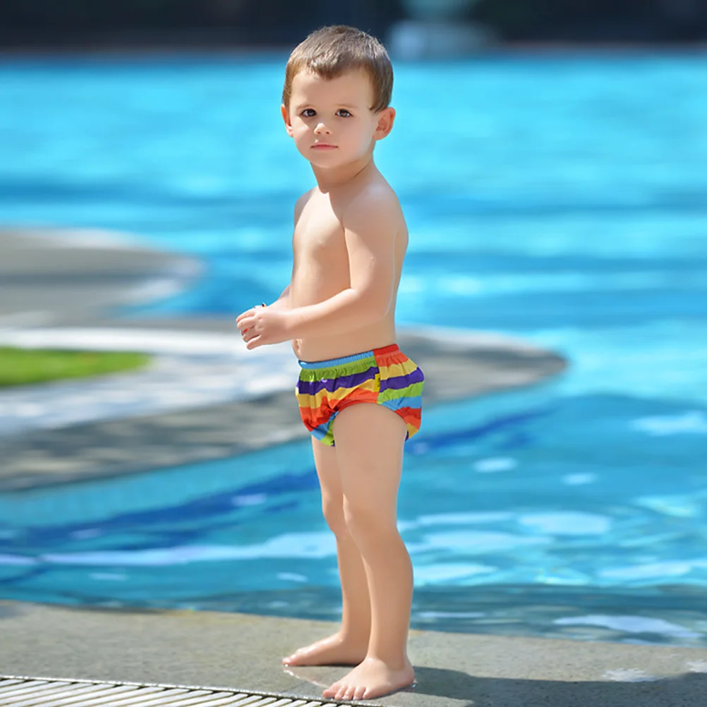 Детские подгузники для плавания водонепроницаемые регулируемые тканевые в