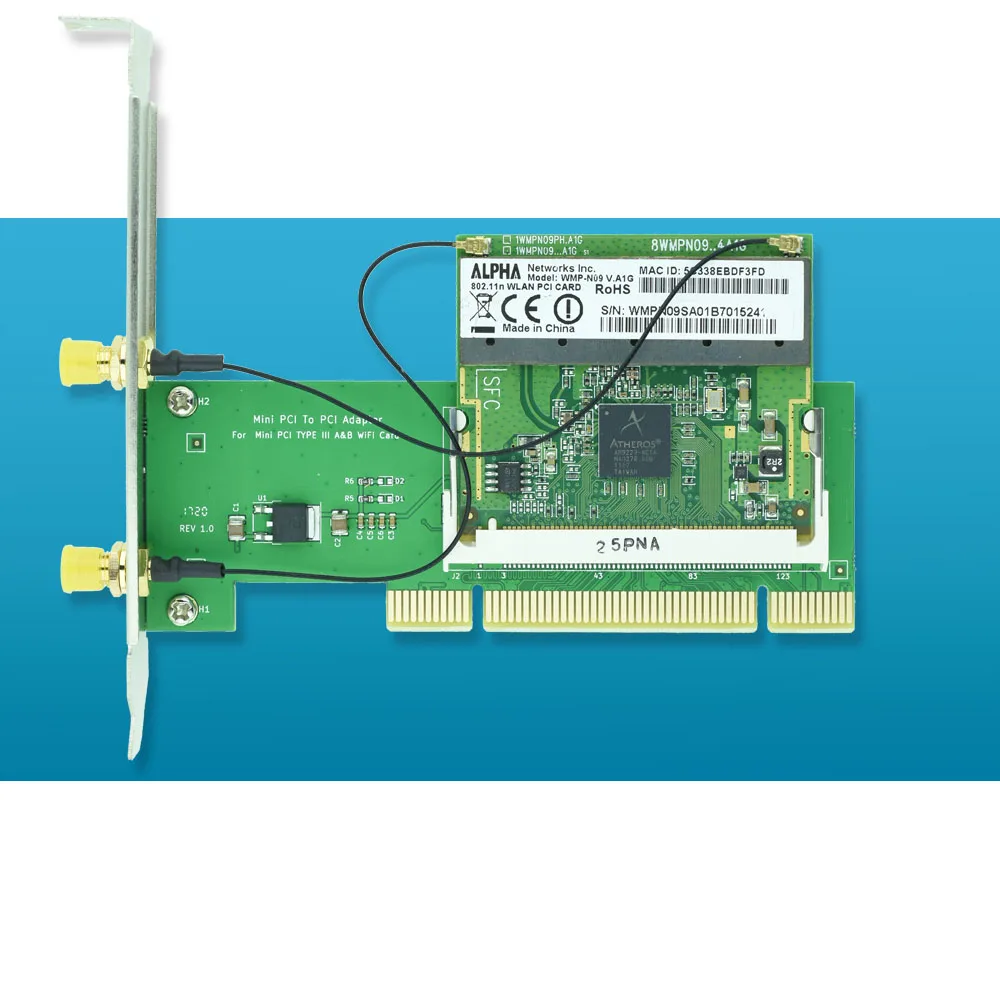 мини pci к pci адаптер для мини pci wifi ка