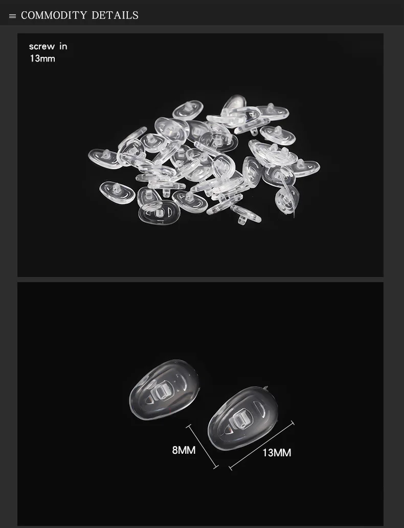 500 шт. накладки для очков детали очков|glasses nose pad|nose padsilicone pads |