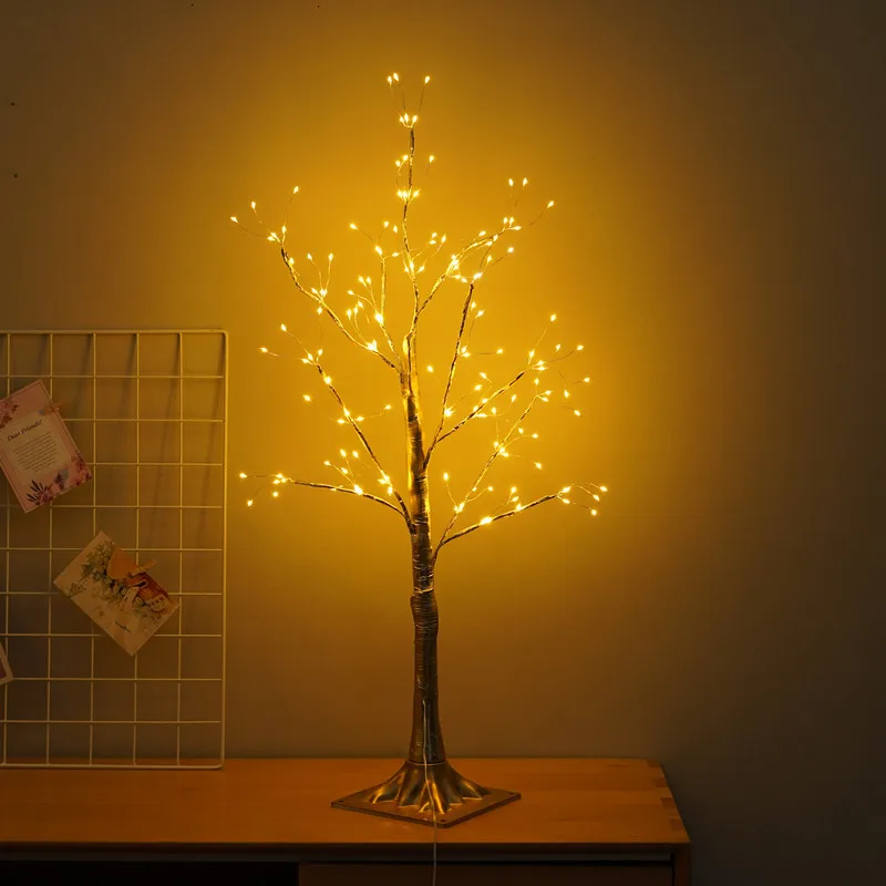 

Black fireflies tree lamp led birch tree copper wire lamp full of starry night lights cherry blossom tree lights.