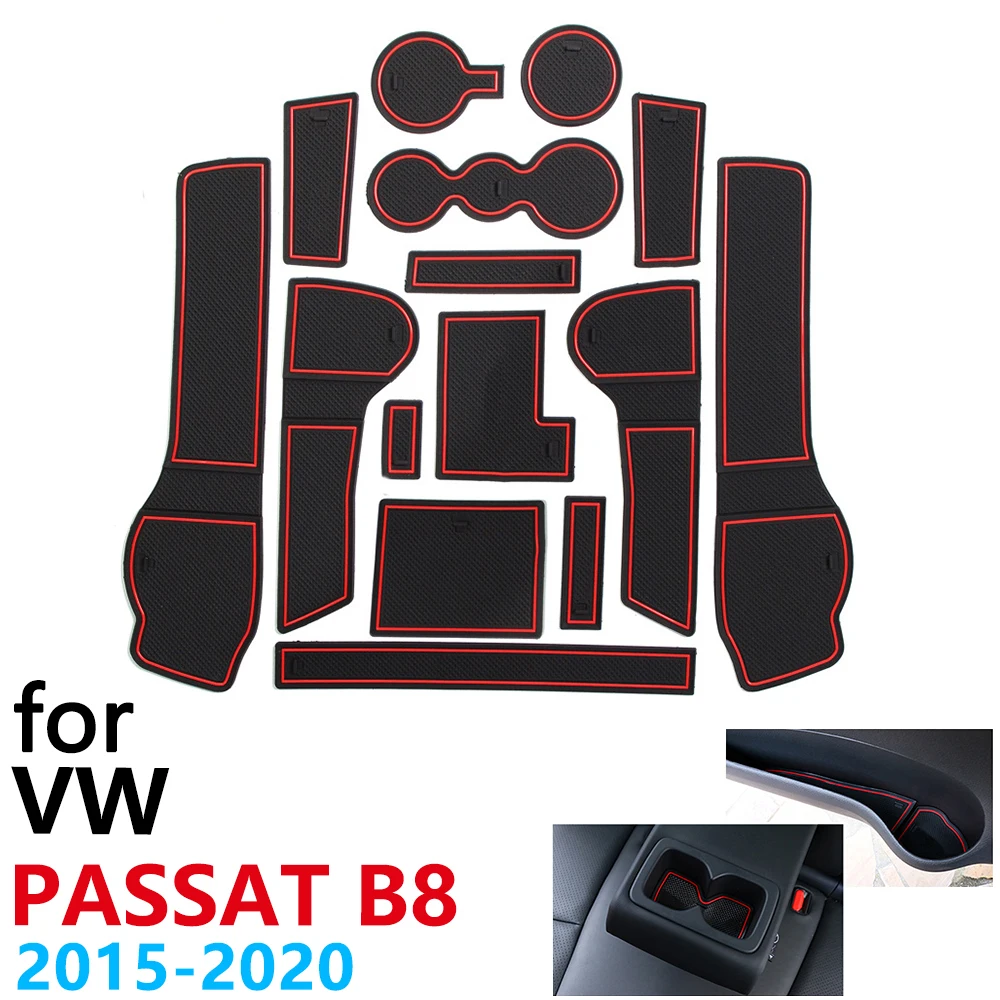 Противоскользящий резиновый коврик для чашки дверной паз VW Passat B8 Volkswagen вариант