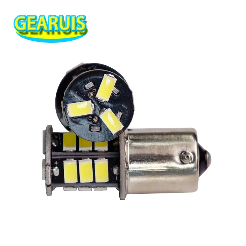 100X1156 BA15S P21W BAU15S PY21W 1157 BAY15D 18 SMD 5630 Светодиодный 70MA автомобильный сигнал поворота, стоп-сигналы СИД drl остановить лампы белый 12V