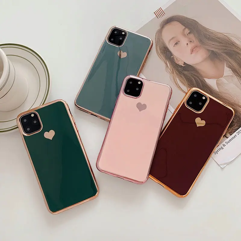 Блестящий чехол для Apple Iphone 11 матовый Мягкий силиконовый 6 S 7 8 Plus 7Plus X XS Max XR