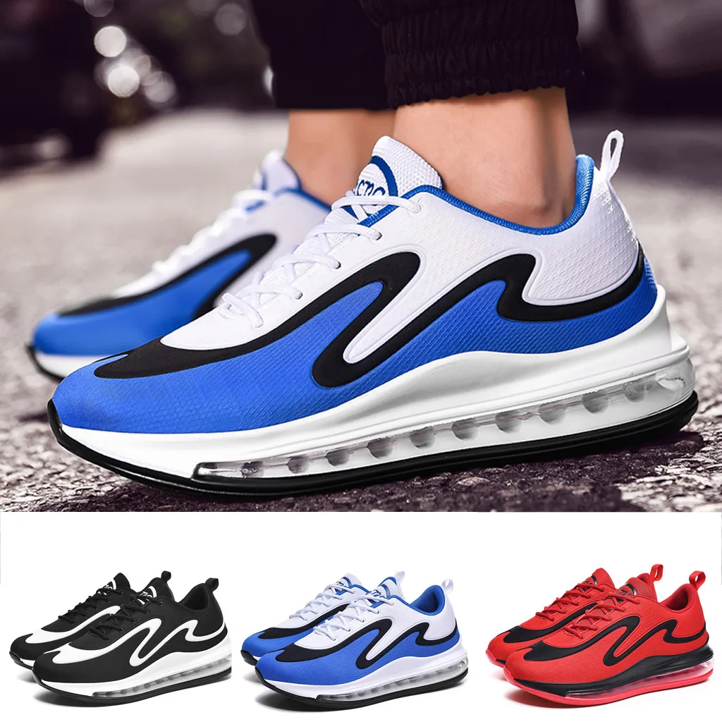 

SAGACE Men's casual weaving flying net breathable lightweight soft sneakers couple flat men's mesh breathable sneakers