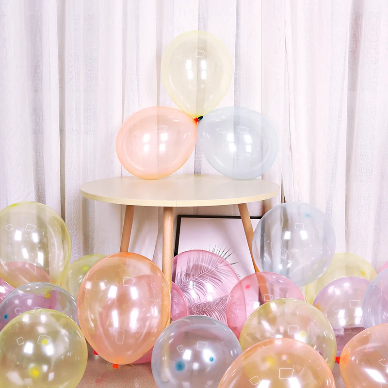 Прозрачный шар 100 шт. красочный хрустальный товары для дня рождения гелиевые шары